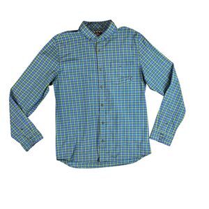 Vans Men's Green/Blue Button Down Shirt
